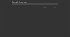 Desktop Screenshot of louisseprivateresort.com